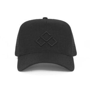 Boné trucker todo preto - Imagem