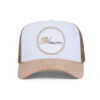 Boné trucker com aplique silk e bordado - Imagem